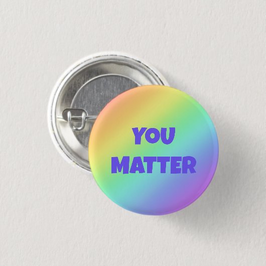 Je maakt pasteelregenboog Button uit (Voorkant /achterkant)
