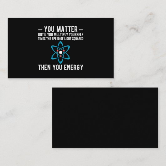 je maakt uit tot je jezelf vermenigvuldigt , maar advieskaart (Voorkant / Achterkant)