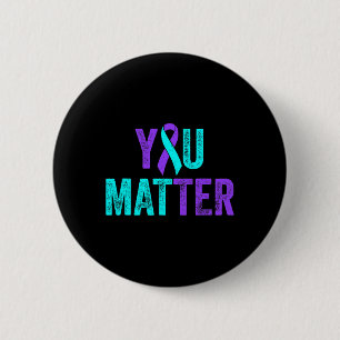 Je maakt zelfmoord Blauwgroen Paarse oorlogswezens Ronde Button 5,7 Cm