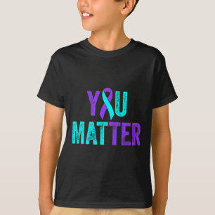 Je maakt zelfmoord Blauwgroen Paarse oorlogswezens T-shirt