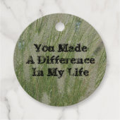 Je maakte differentiaalwoestijn Grass Bedankt Ment Bedankjes Labels (Voorkant)