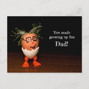 Je maakte opgroeien leuk papa Briefkaart Semi Glos