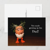 Je maakte opgroeien leuk papa Briefkaart Semi Glos (Voorkant / Achterkant)