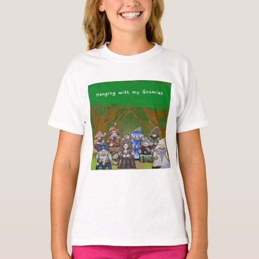 Je m'accroche avec mon t-shirt Gnomies (Devant)