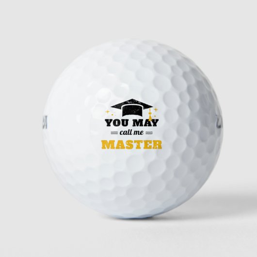 Je mag me Master II noemen Golfballen (Voorkant)
