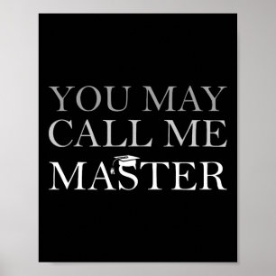 Je mag me Master Masters Degree noemen Afstuderen Poster