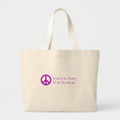 Je mag zeggen dat ik dromer ben grote tote bag (Voorkant)