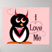 Je M'Aime ! Poster de Evil Penguin (Devant)