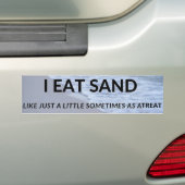 Je mange Sticker pare-chocs de sable (En voiture)