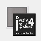 je marche pour bébés Magnet (Recto/Verso)