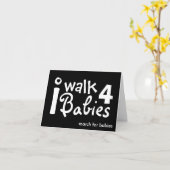 je marche pour la carte de notes pour bébés (Fleur jaune)