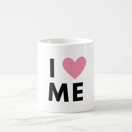 Je Me Coeur Mug Classique (Rose) (Centre)