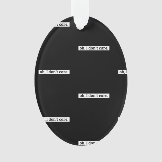 Je me fiche du message sarcastique (devant)