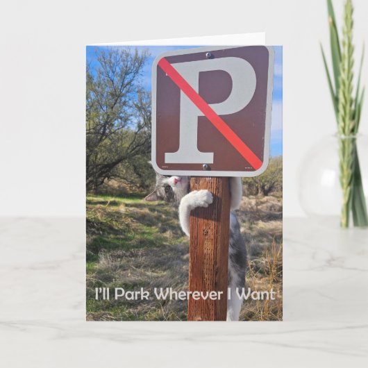 Je me garerai où je veux trop Carte pour notes (Devant)