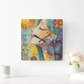 Je Me Lance À La Lumière De Mon Âme Mur Horloge (Maison)