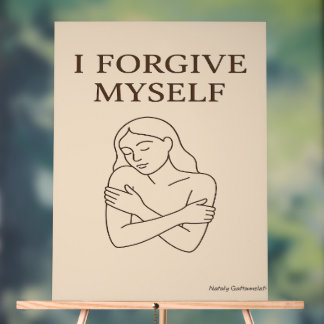 JE ME PARDONNE MOI-MÊME - Affirmatie minimaliste d