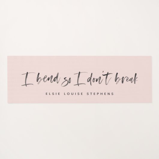 Je me plie pour ne pas casser le tapis de yoga. (Dos (Horizontal))