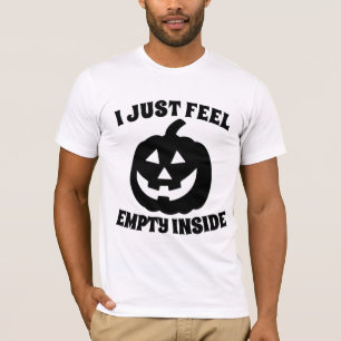 JE ME SENS VIDE À L'INTÉRIEUR DE T-SHIRTS CITROUIL
