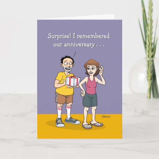 Je me souviens de notre carte d'anniversaire (Devant)