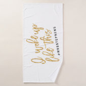 Je me suis réveillé comme ce #MR… (Serviette de bain)