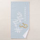 Je me suis réveillé comme ceci #married ! (Serviette de bain)