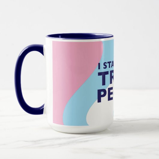 Je Me Trouve Avec Les Gens Trans Mug (Gauche)