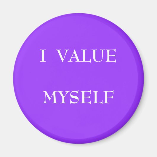 JE ME VALUE - aimant (Devant)