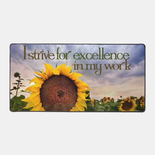 "Je m'efforce d'atteindre l'excellence" Motivation (Recto)