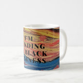 Je m'en fiche de mon black business Mug (Devant droit)