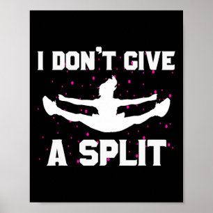 Je m'en fiche d'une affiche drôle de cheerleading