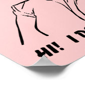 Je m'en fiche ! Merci ! Affiche drôle (Coin)