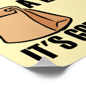 Je m'en fiche Pack A Lunch Funny Poster (Coin)