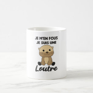 Je M'en Fous Je suis Une Loutre - Sweet Otter Koffiemok