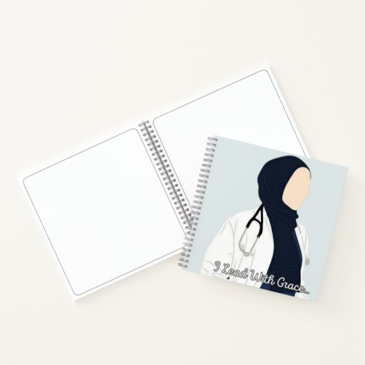 Je mène avec grâce - Hijabi Carnet docteur (Intérieur)