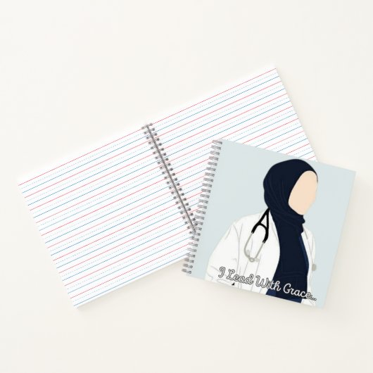 Je mène avec grâce - Hijabi Carnet docteur (Intérieur)