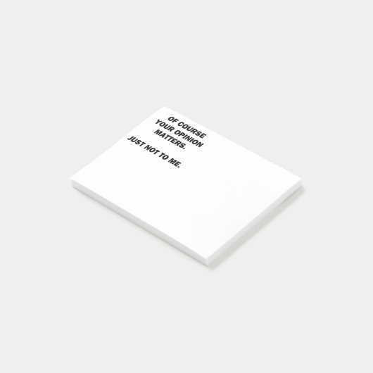 Je mening is belangrijk post-it® notes (Schuin)