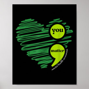 Je mentale gezondheidsbewustzijn Inspirerend Poster