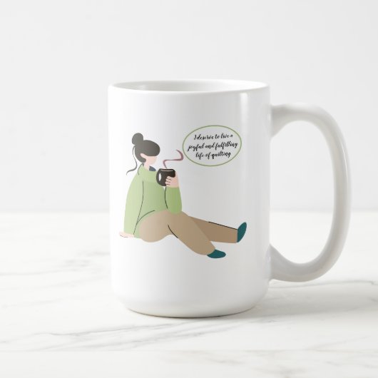 "Je mérite de vivre. 15 oz. Mug (Droite)