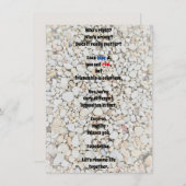 Je m'excuse de la carte de voeux plate (Devant / Derrière)