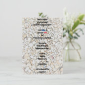 Je m'excuse de la carte de voeux plate (Debout devant)