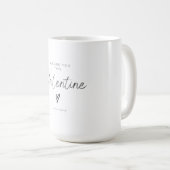 Je mist deze valentine-script-hart koffiemok (Voorkant rechts)