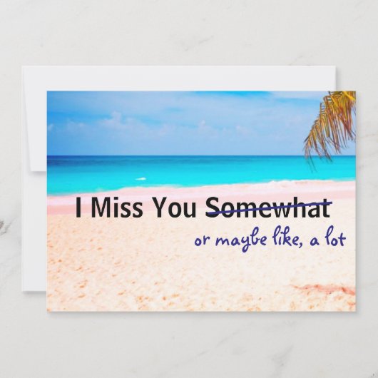 Je mist iets - kaart (Voorkant)