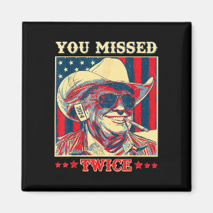 Je Miste Tweemaal Western Trump Cowboy Trump 2025 Magneet