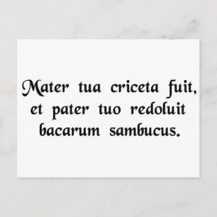 Je moeder was een hamster en je vader...... briefkaart