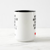 Je moeder zijn in de wet geschenk mok (Midden)