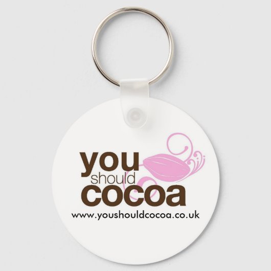 Je moet Cocoa Sleutelhanger (Voorkant)