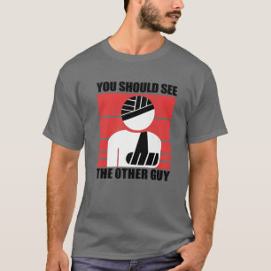 Je moet de andere man zien die de schimmelarm heef t-shirt