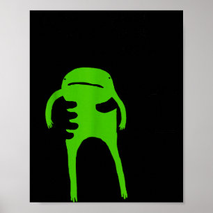 Je moet de kikker accepteren Funny Meme zeggen Quo Poster