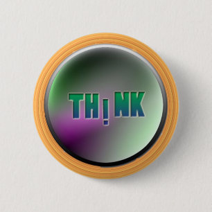 Je moet de knoop denken ronde button 5,7 cm