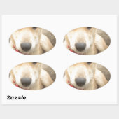 Je moet elke dag je liefde wekken ovale sticker (Vel)